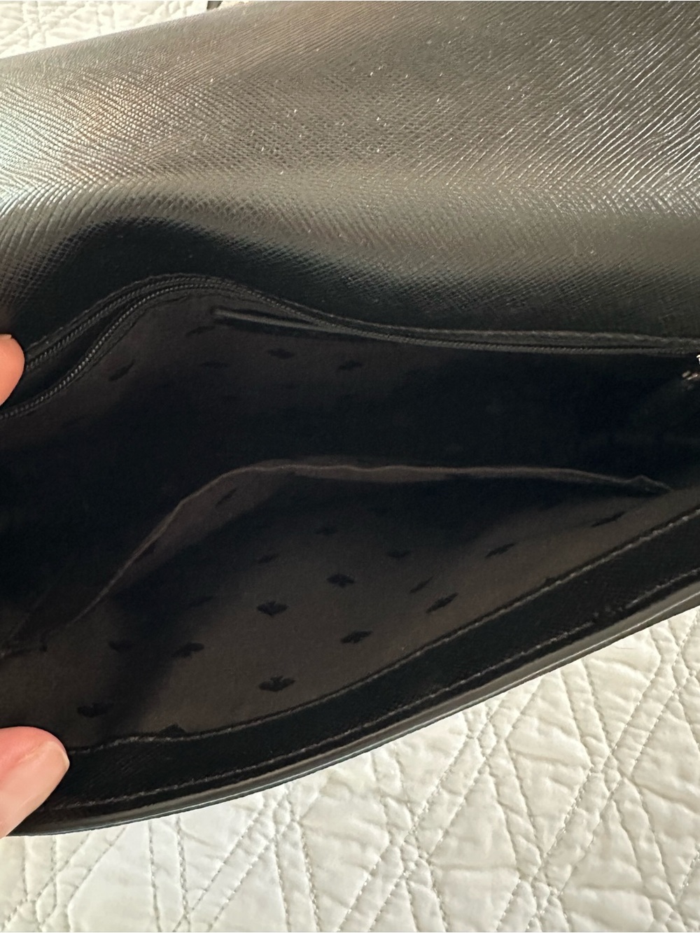kate spade Black Leather Crossbody with Gold Accents - Picture 7 of 7